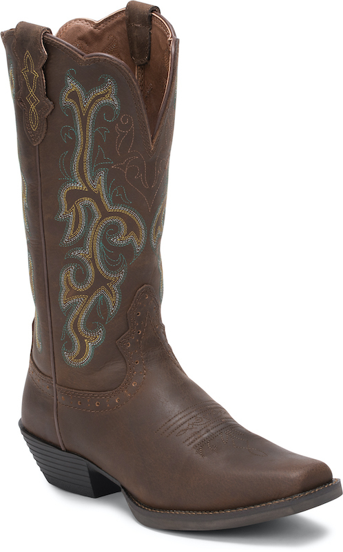 justin stampede western apache cowboy boot