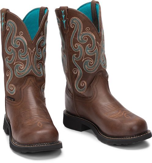 Womens Justin WKL9991 Tasha Safety Waterproof Western Boot Barn Australia