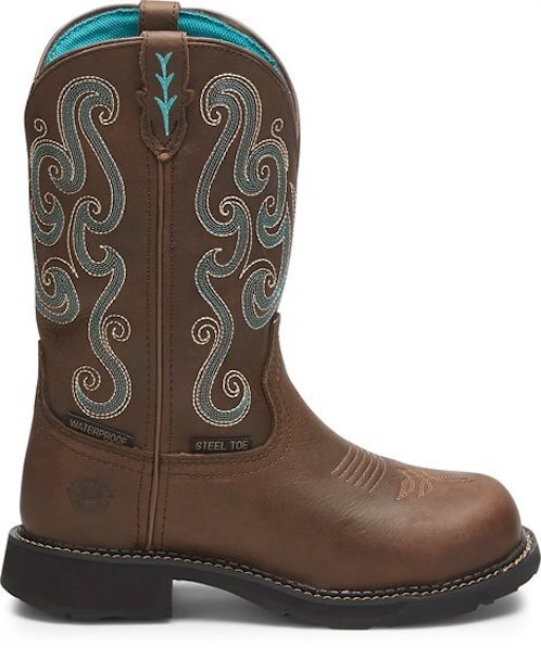 Womens justin work boots clearance