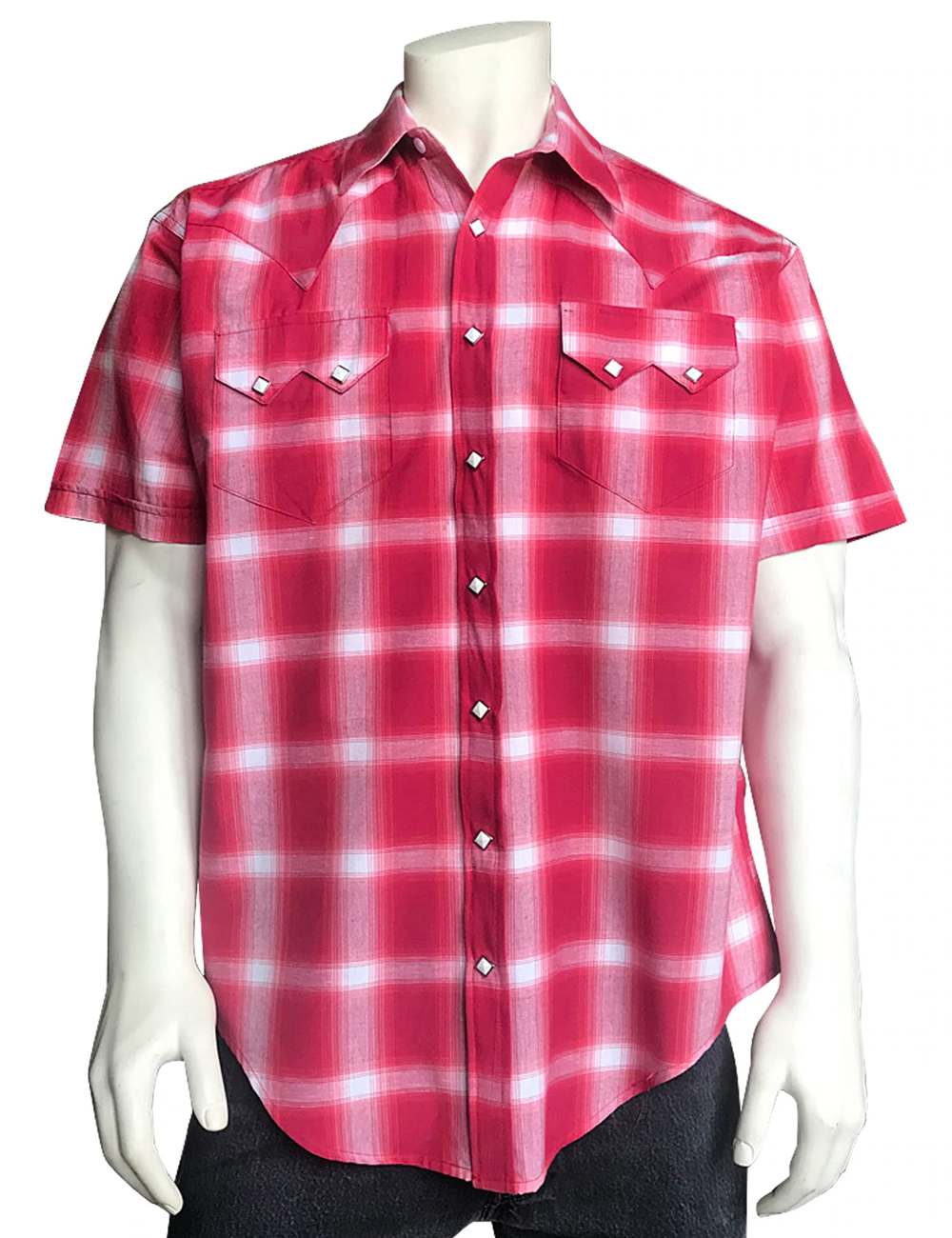 Mens Rockmount Shadow Plaid Western Shirt