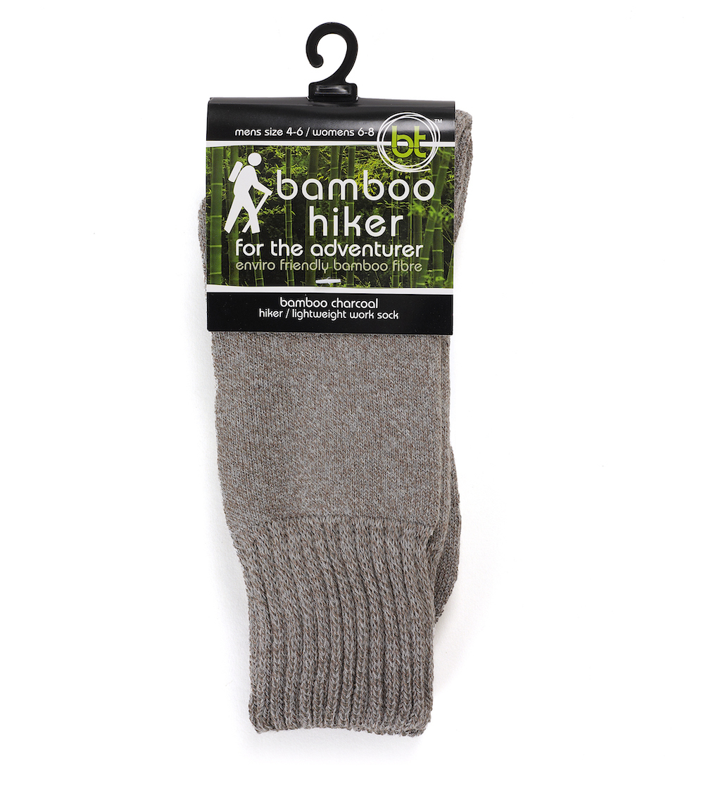 Walnut Charcoal Bamboo Hiking Socks