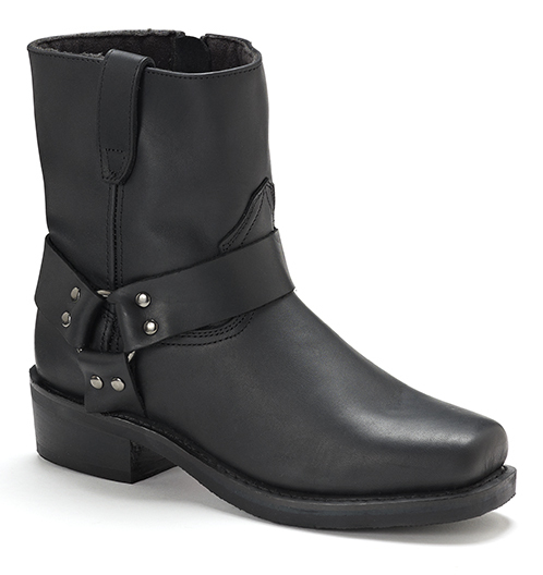 black ankle motorcycle boots