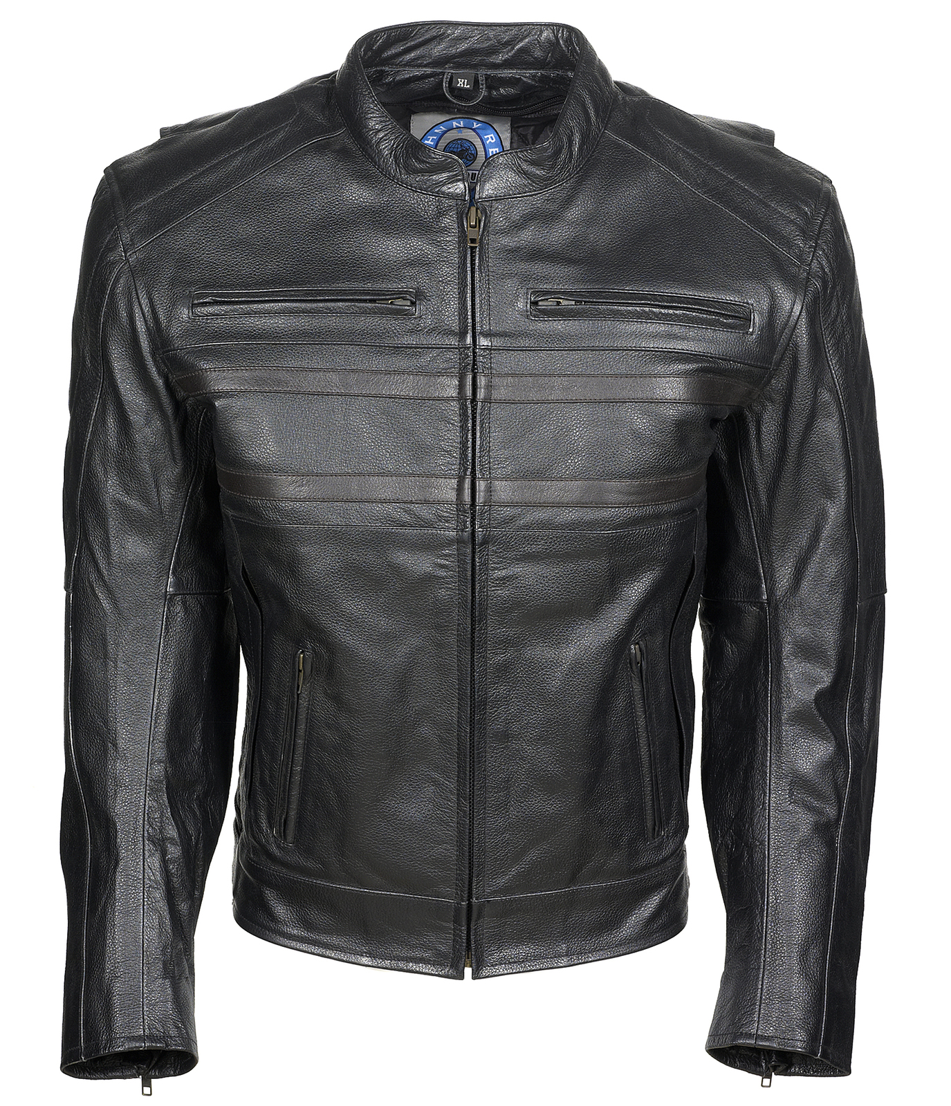Mens Johnny Reb JRJ10002 Leather Biker Jacket