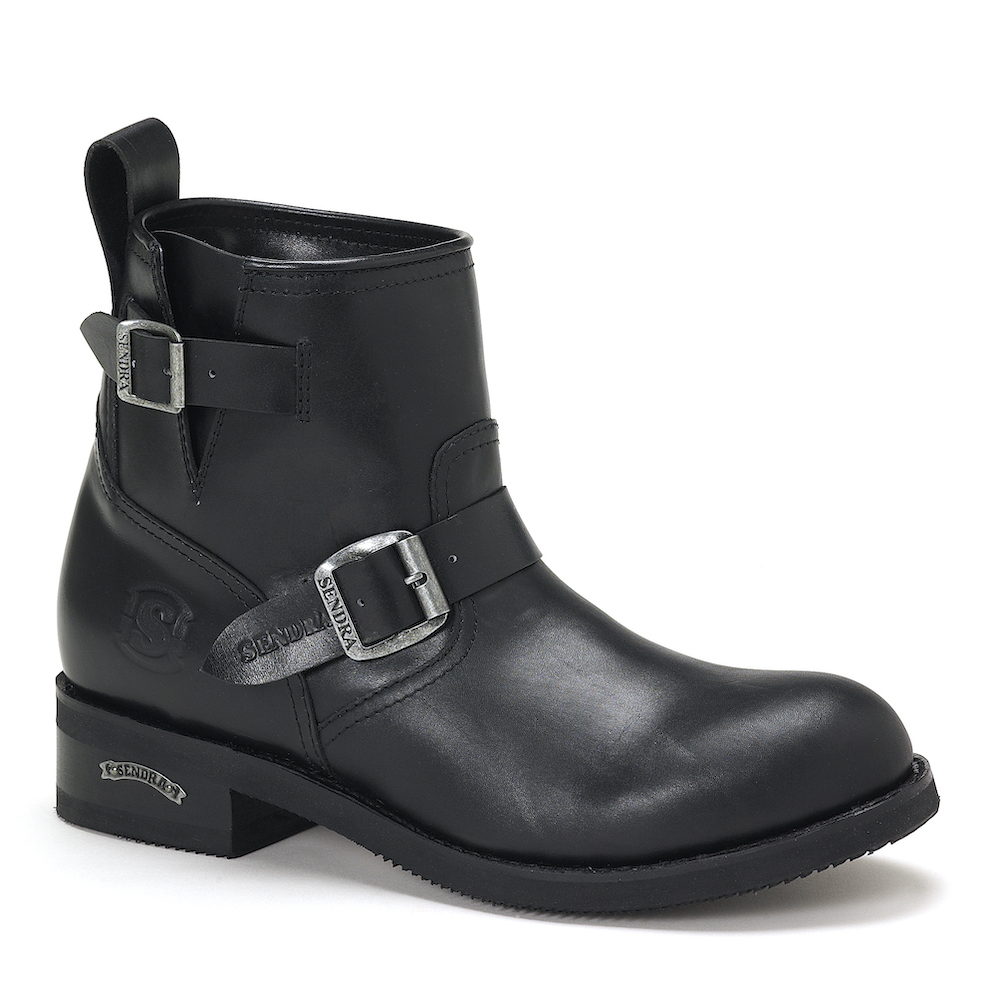 mens biker boots black