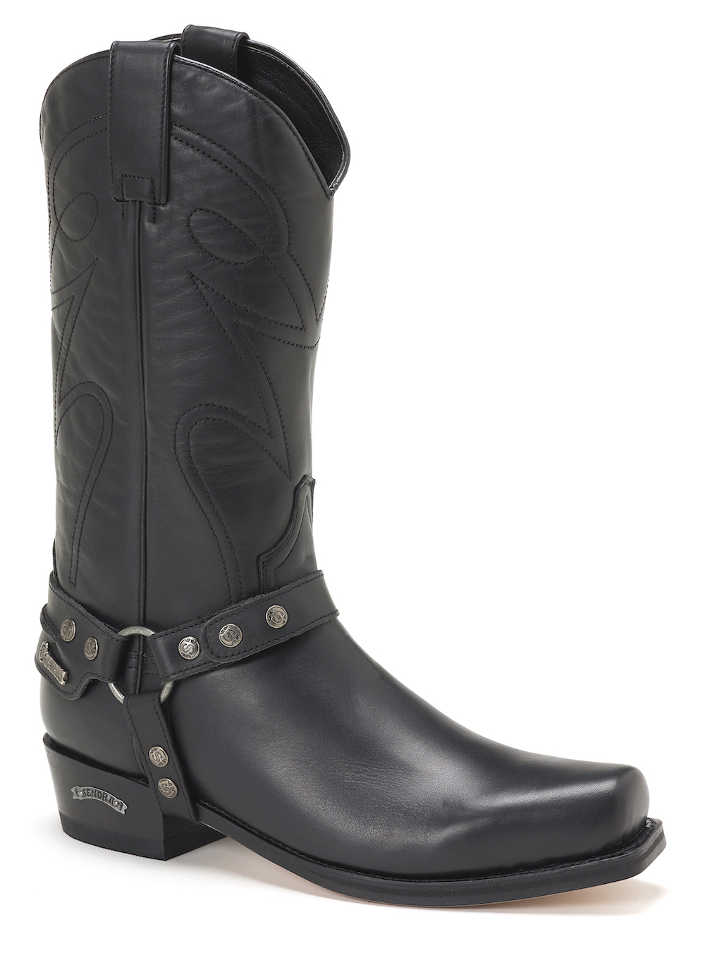 Mens Sendra 4306 Black Harness Boot